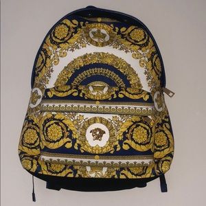 Versace unisex nylon street style backpack